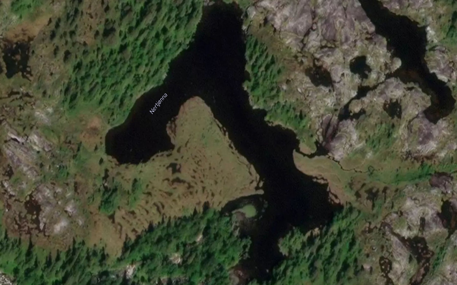 Satellite map of the Nertjonna