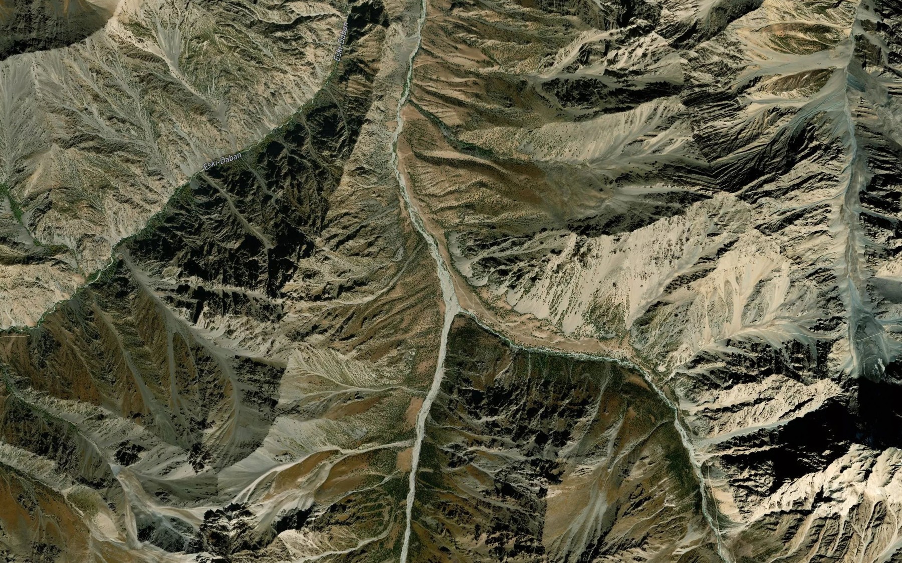 Satellite map of the Kara-Kazyk