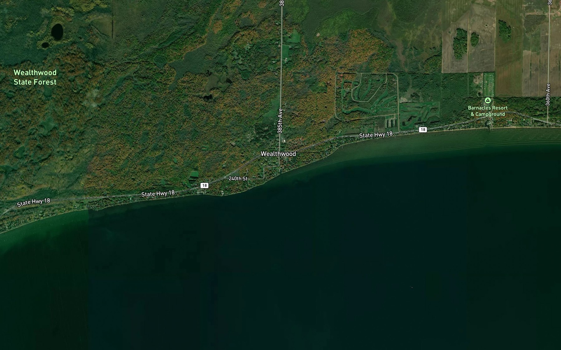 Satellite map of the Spot 2