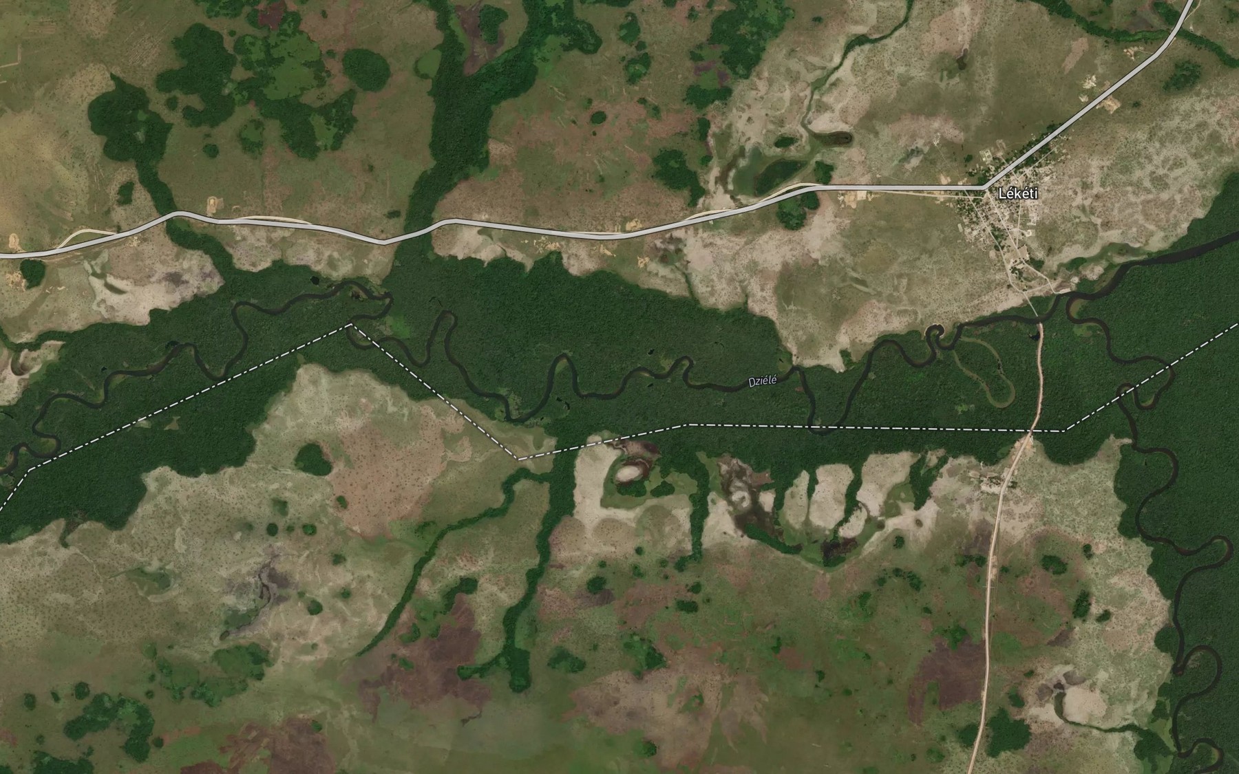 Satellite map of the Djoumbi