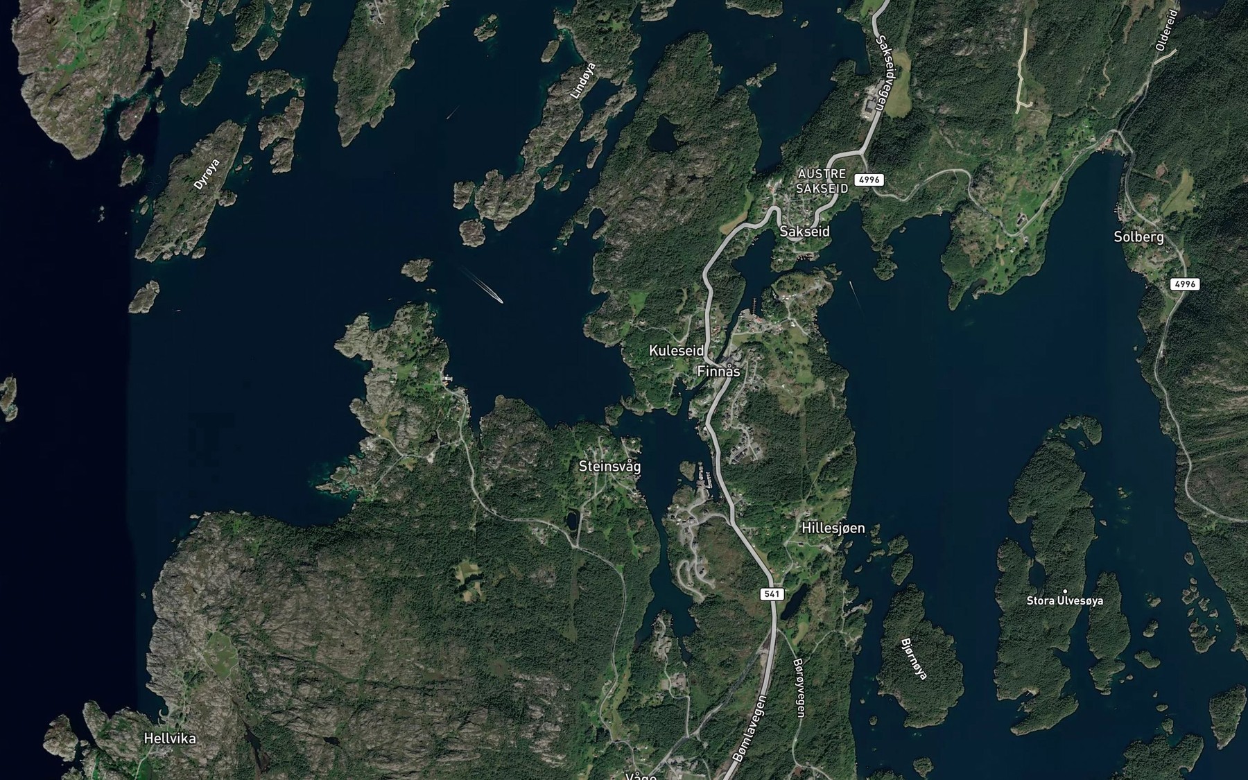 Satellite map of the Steinvagen