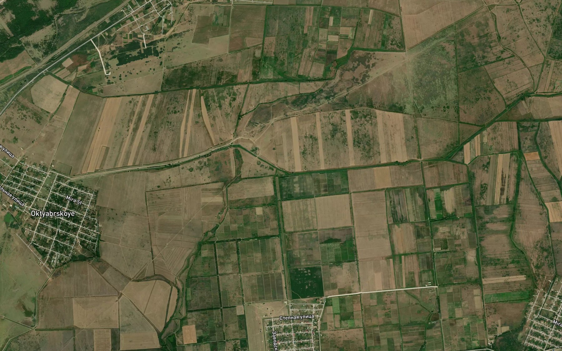 Satellite map of the Kanal Yaga-Tataul