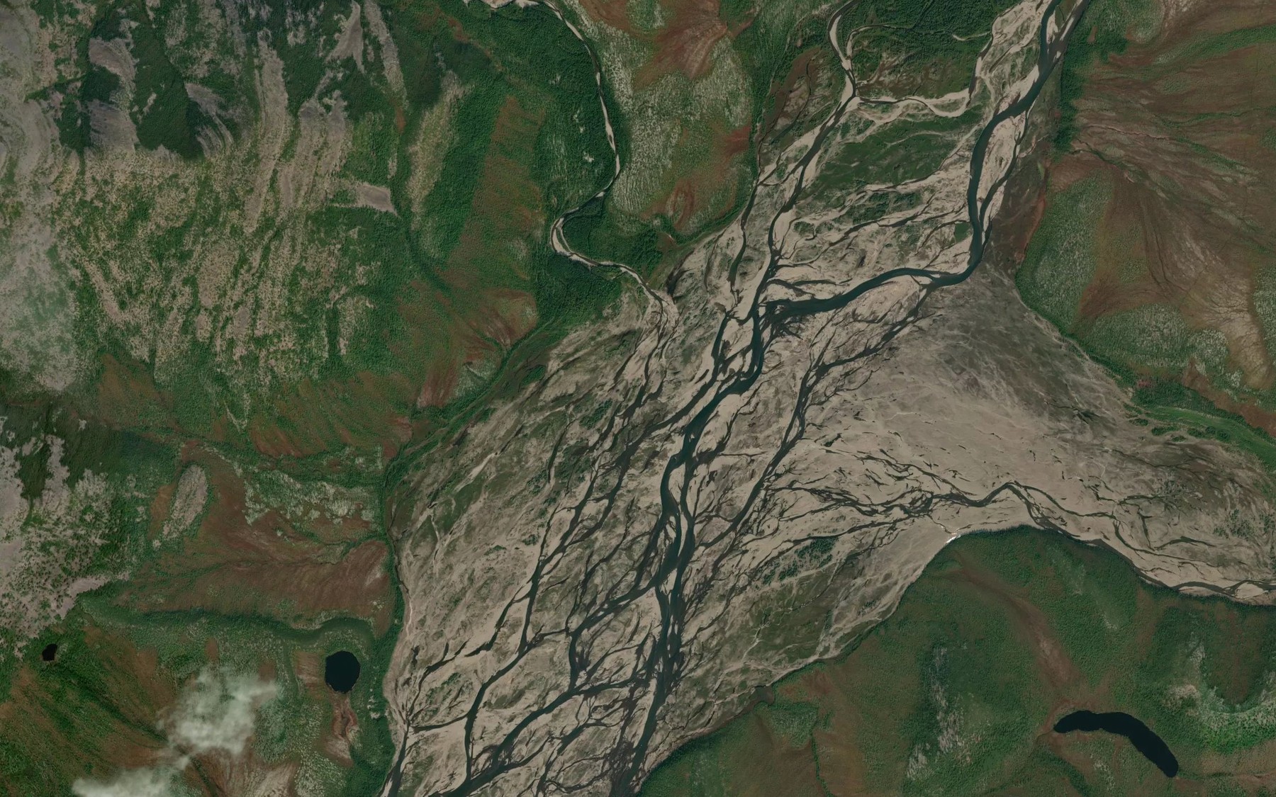 Satellite map of the Senchakh