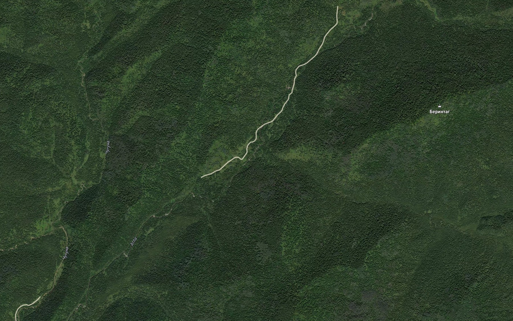 Satellite map of the Bilichek
