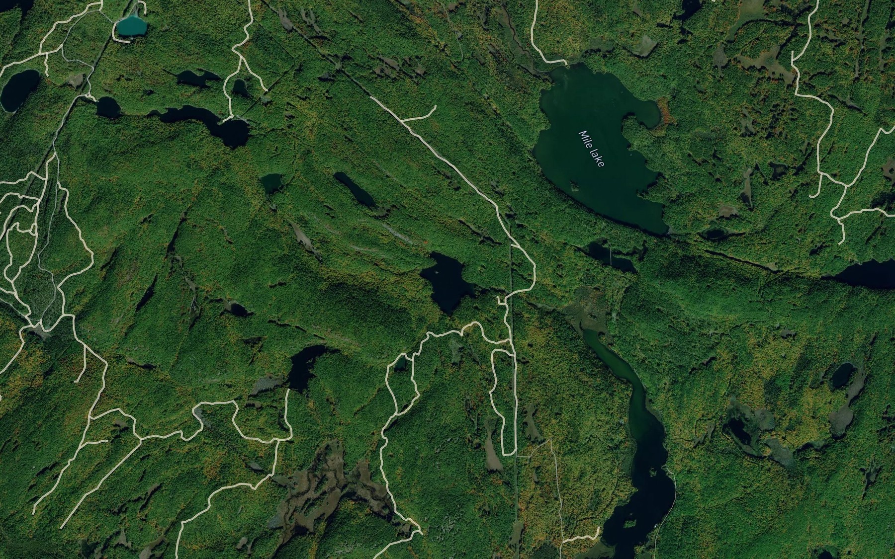 Satellite map of the Closs Lake