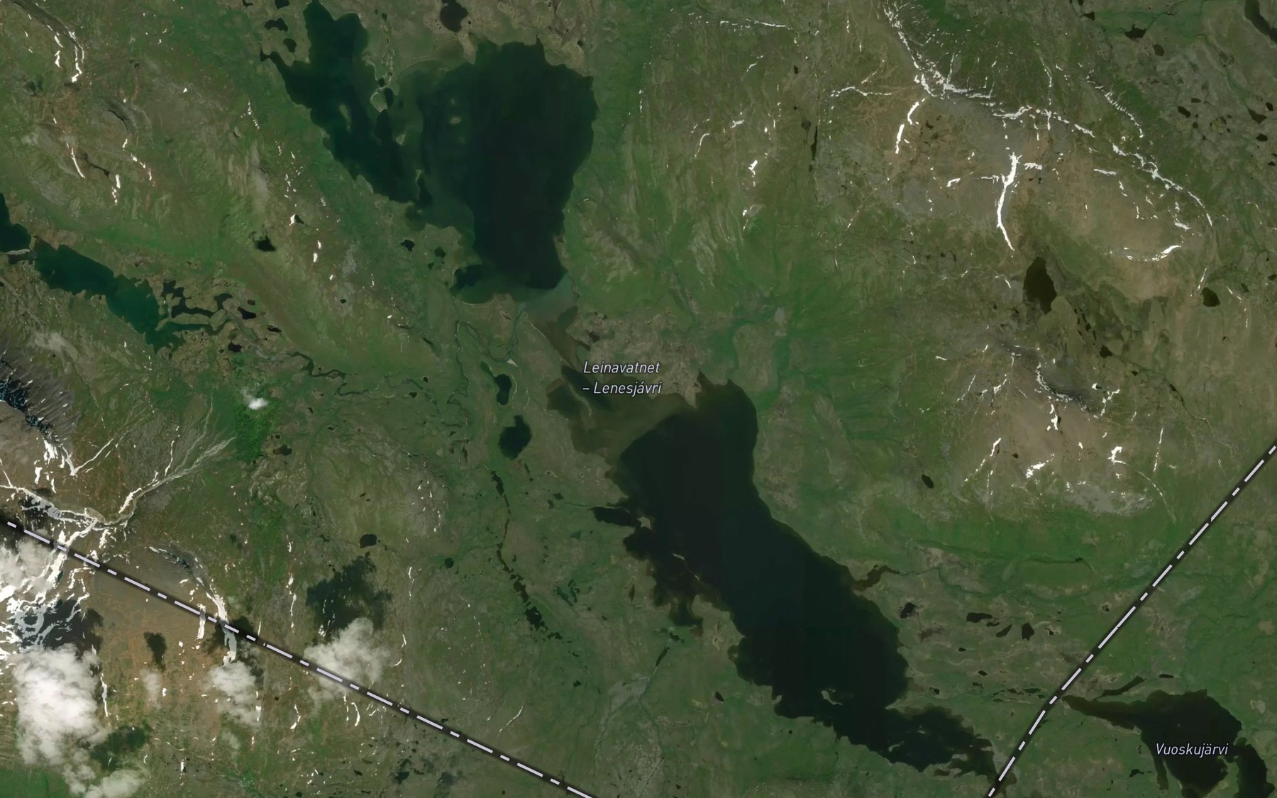 Satellite map of the Leinavatn