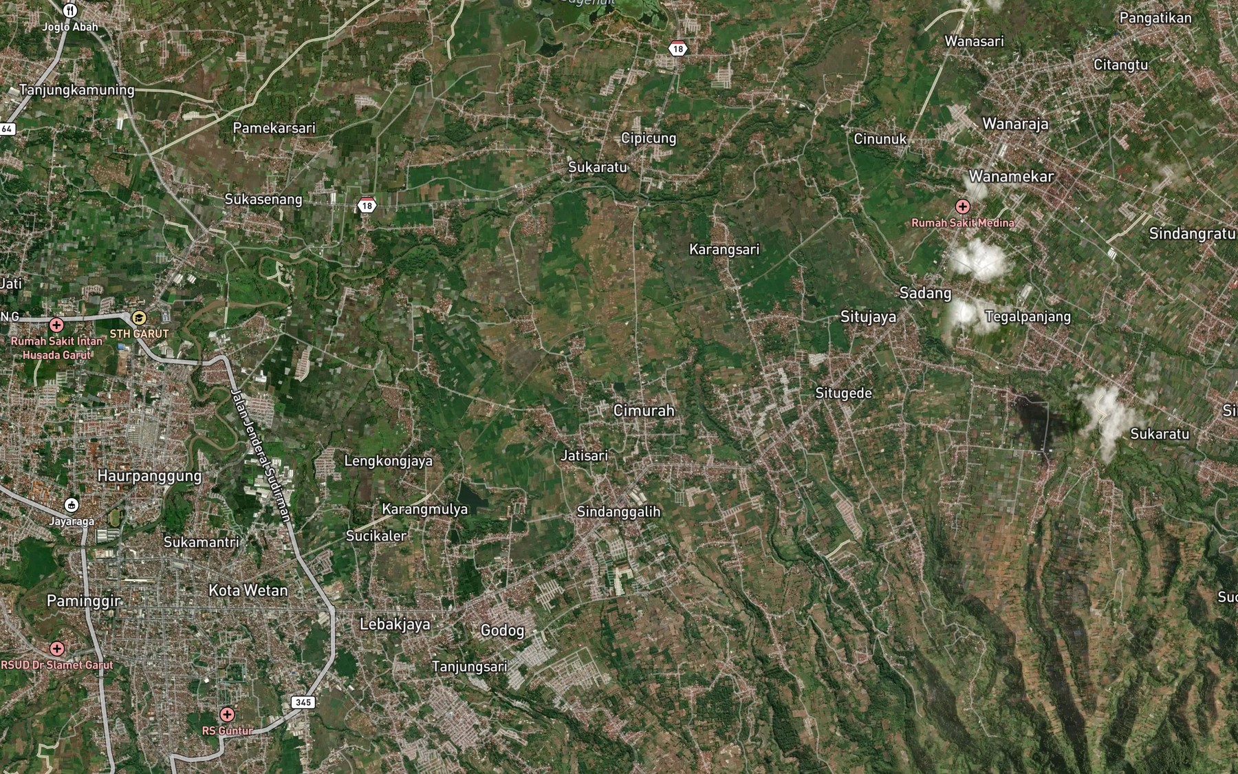 Satellite map of the Situ Liung