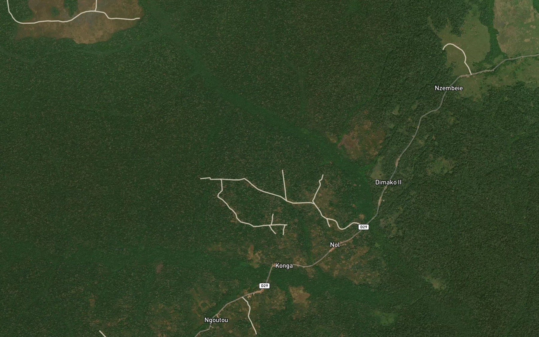 Satellite map of the Niandoumou