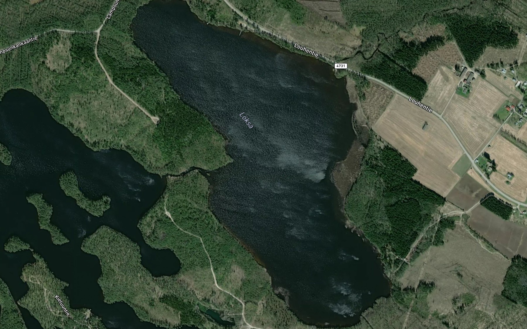 Satellite map of the Loksa