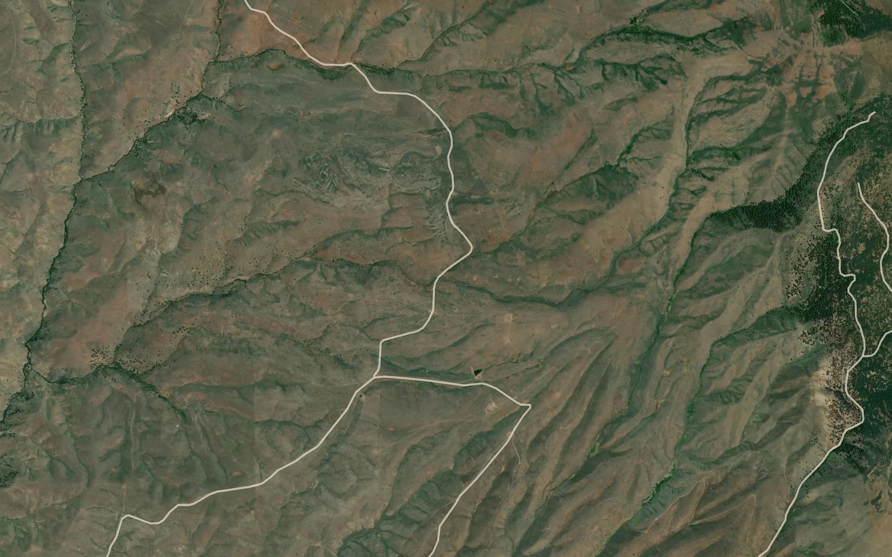 Satellite map of the Lyle Creek