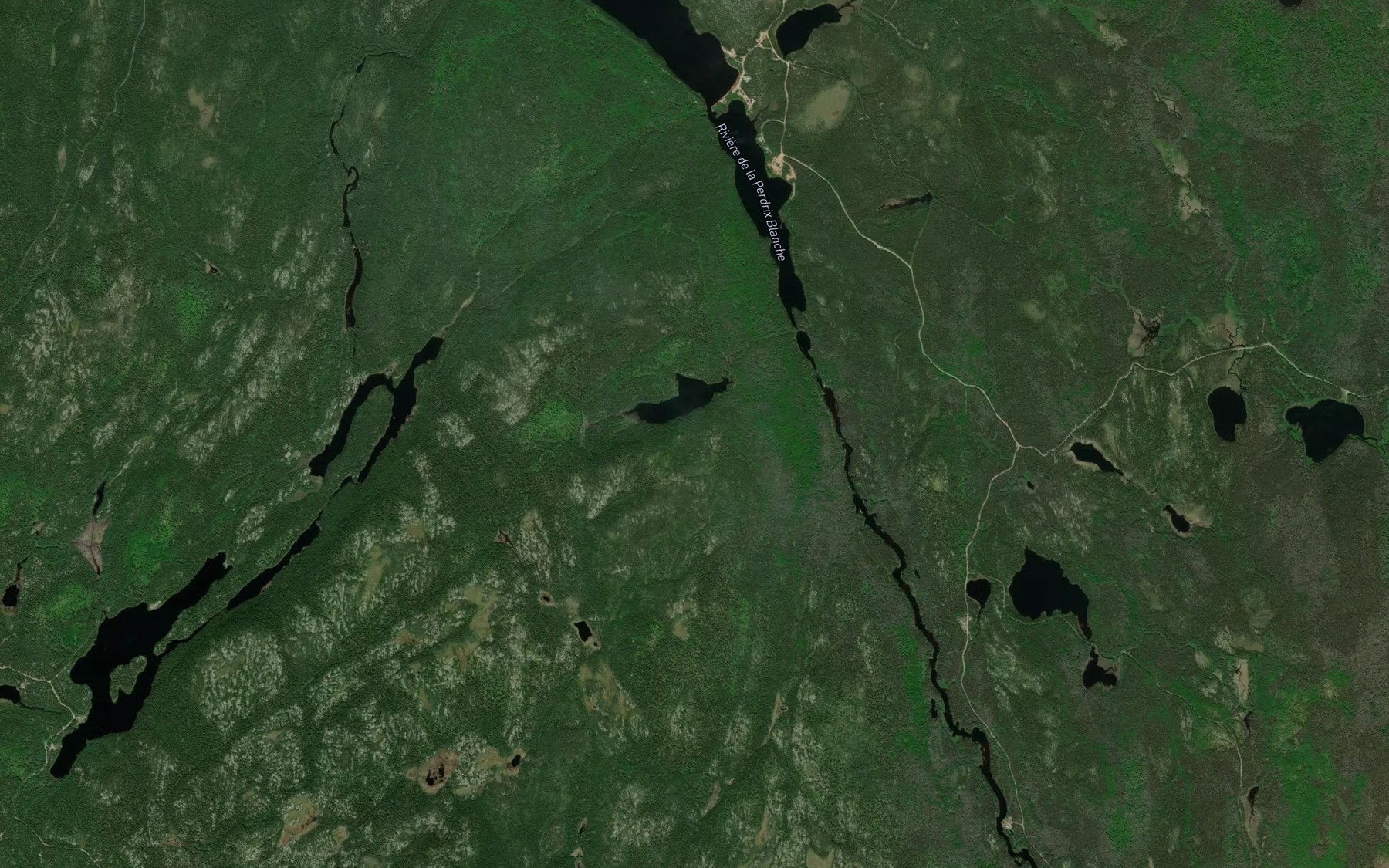 Satellite map of the Lac Envieux