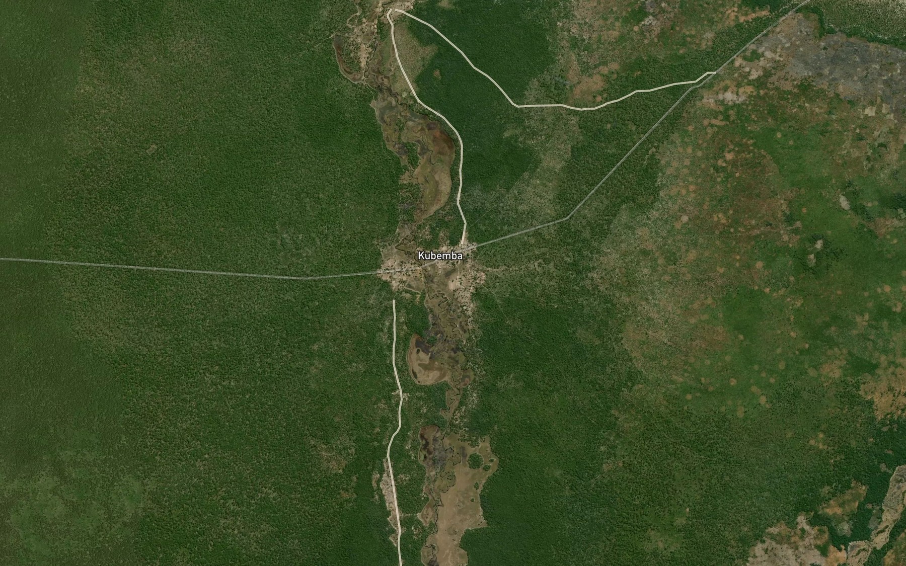 Satellite map of the Nyakuyuwa