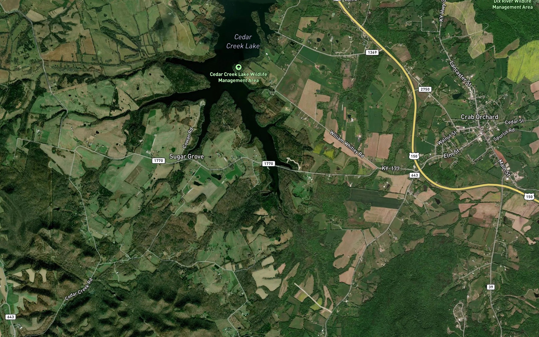 Satellite map of the Spot 8