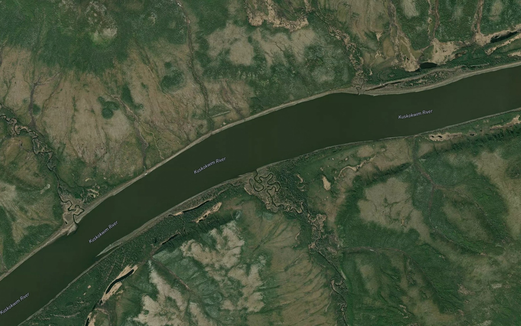 Satellite map of the Veahna Creek