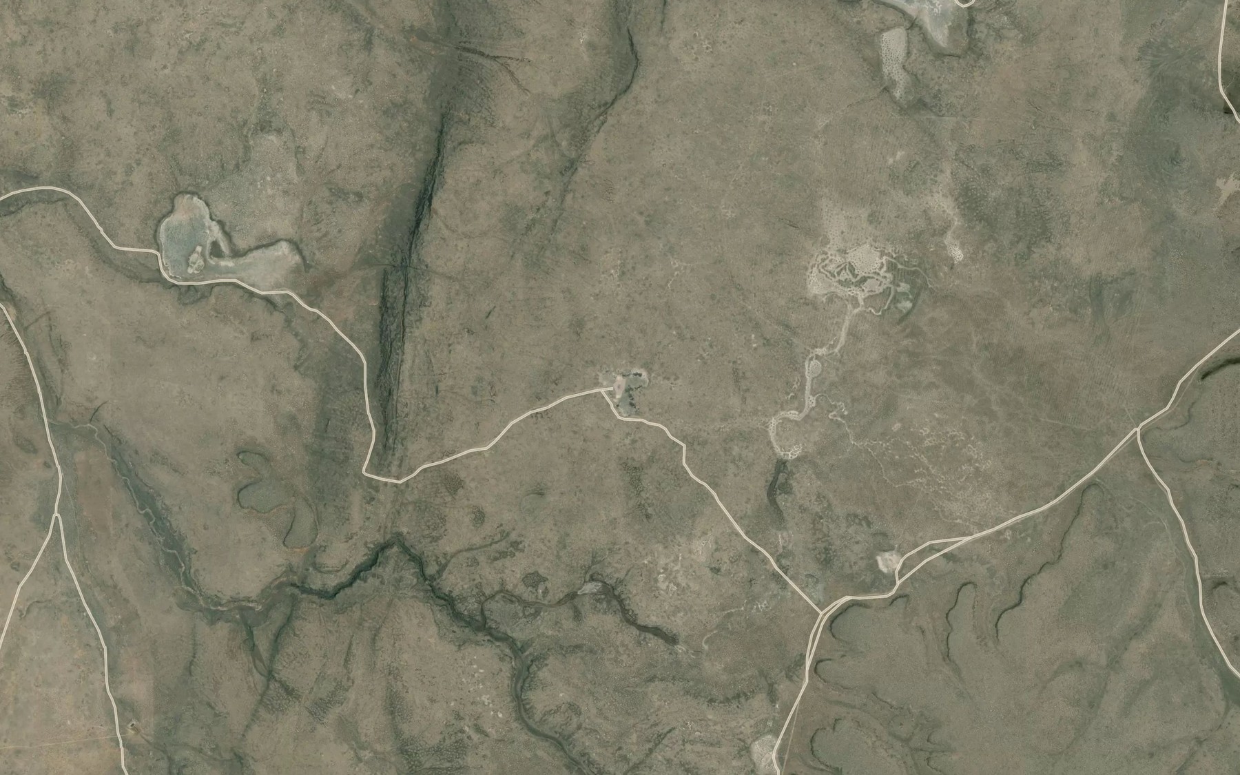 Satellite map of the Upper Goose Egg Lake