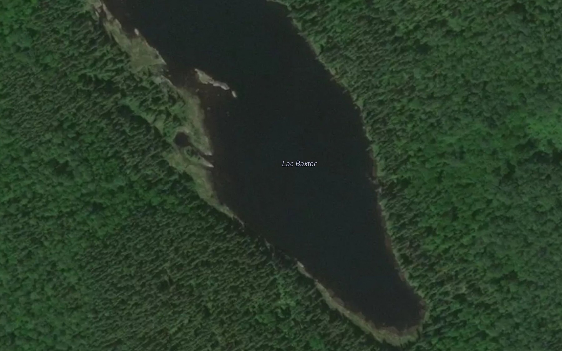 Satellite map of the Lac Baxter