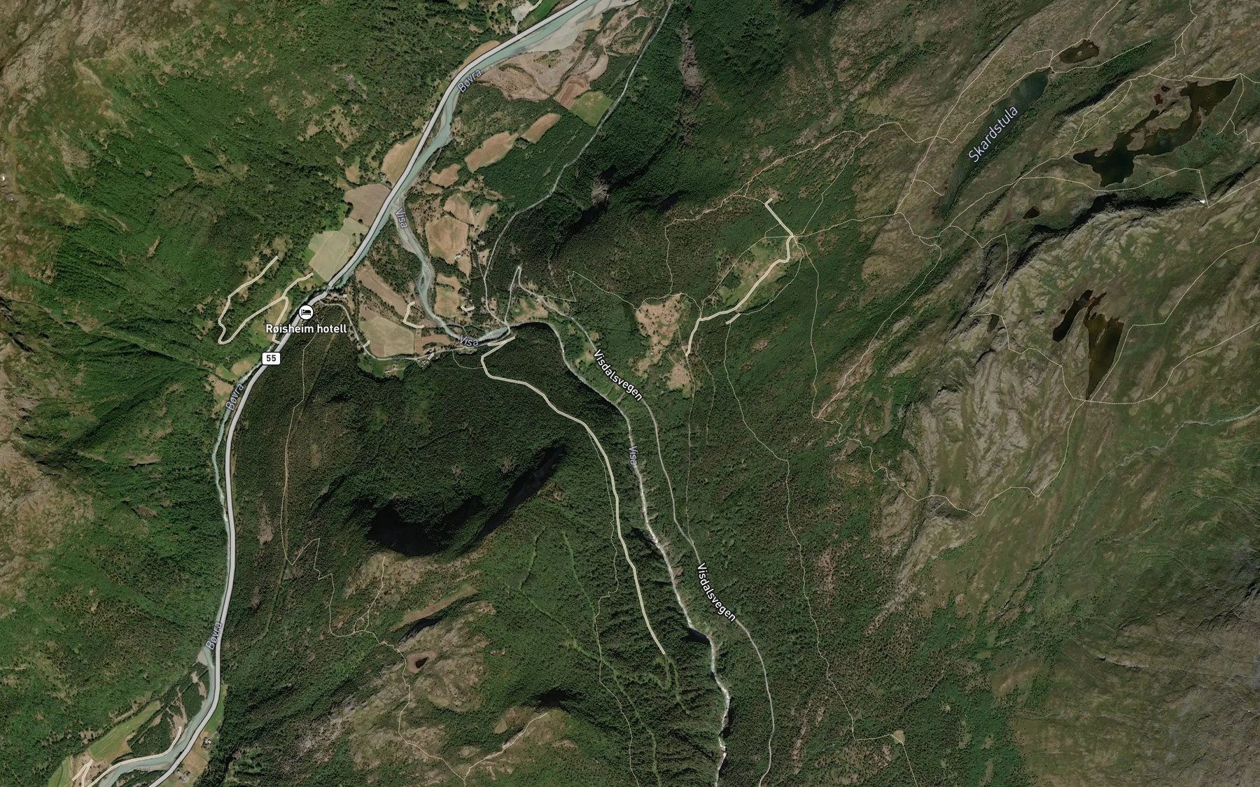 Satellite map of the Tandgrove