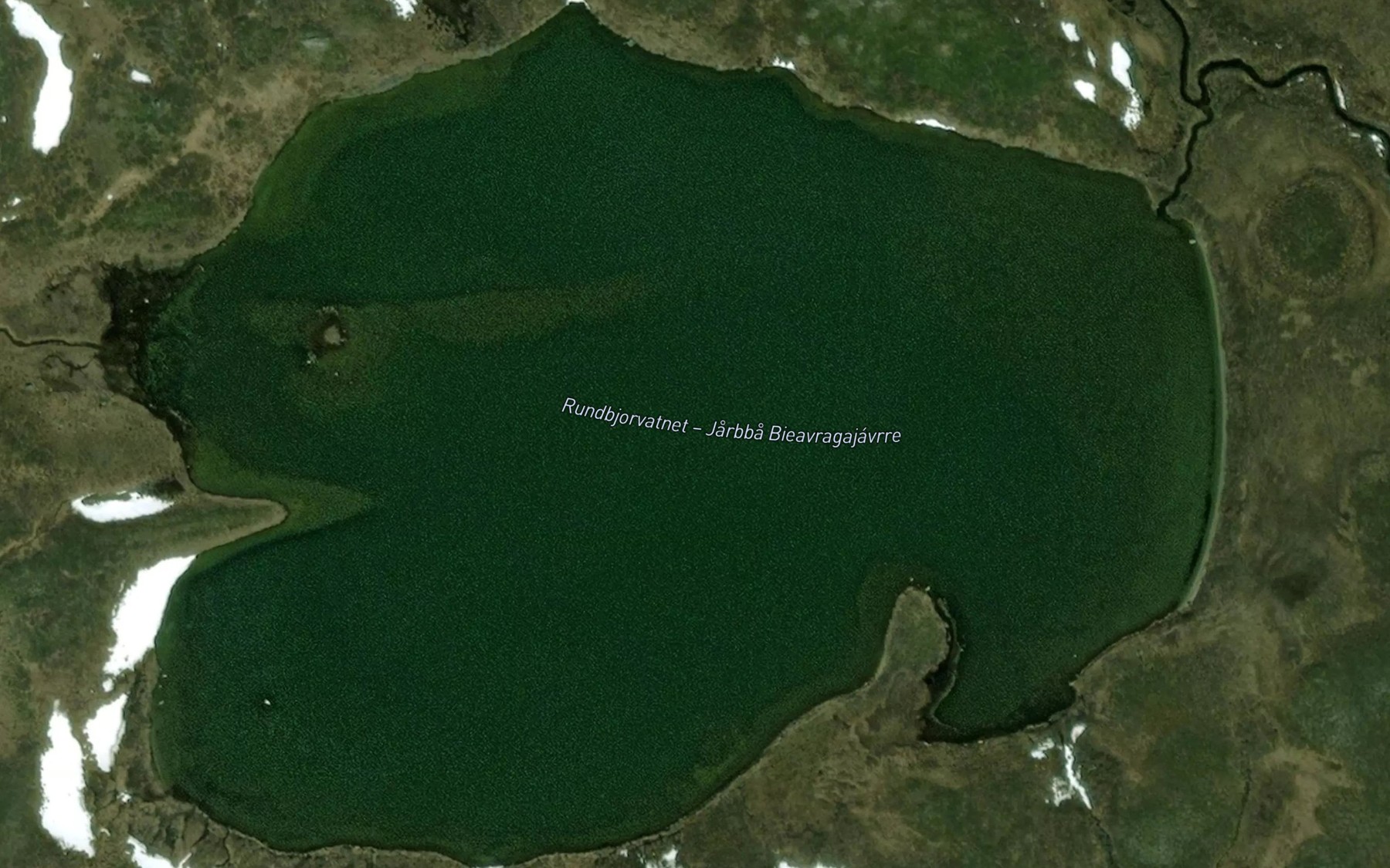 Satellite map of the Jorba-Beavrragajavri