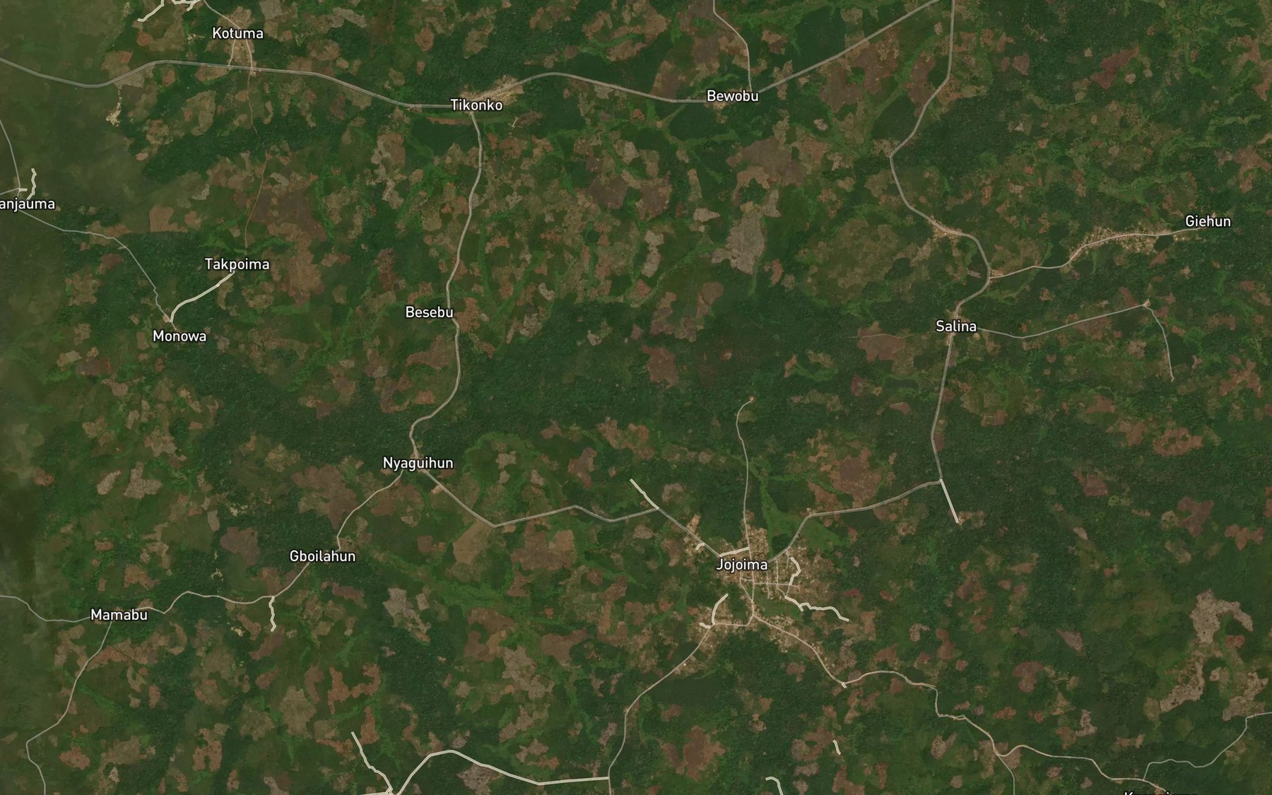 Satellite map of the Guma