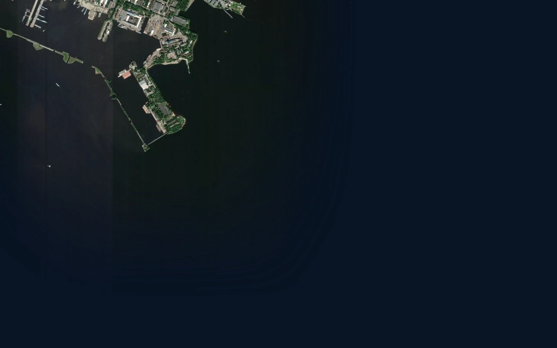 Satellite map of the Vostochnyy Kronshtadtskiy Reyd