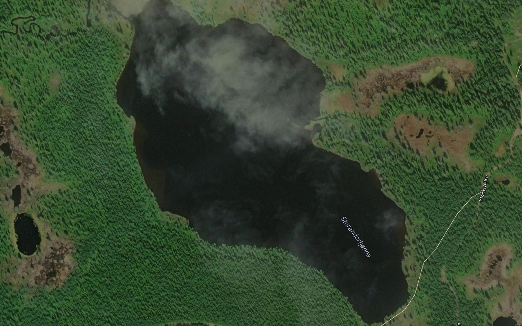 Satellite map of the Andortjorna,store