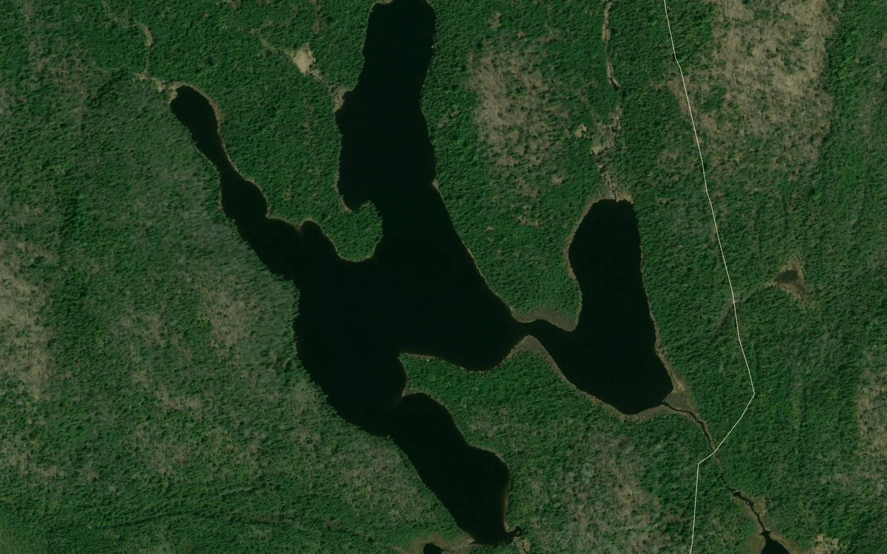 Satellite map of the Lac Calanche