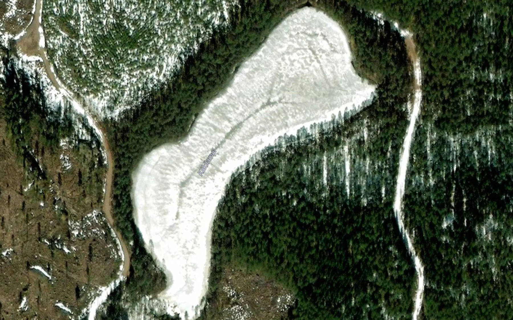 Satellite map of the Kakilampi