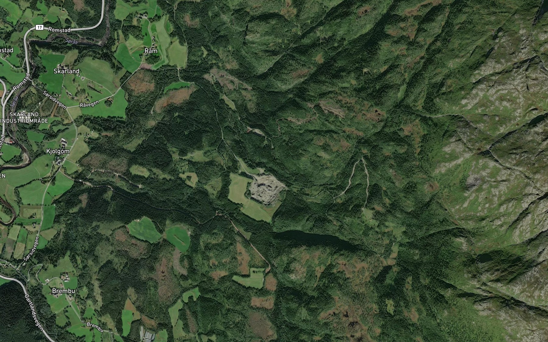 Satellite map of the Skarlandslitlaa