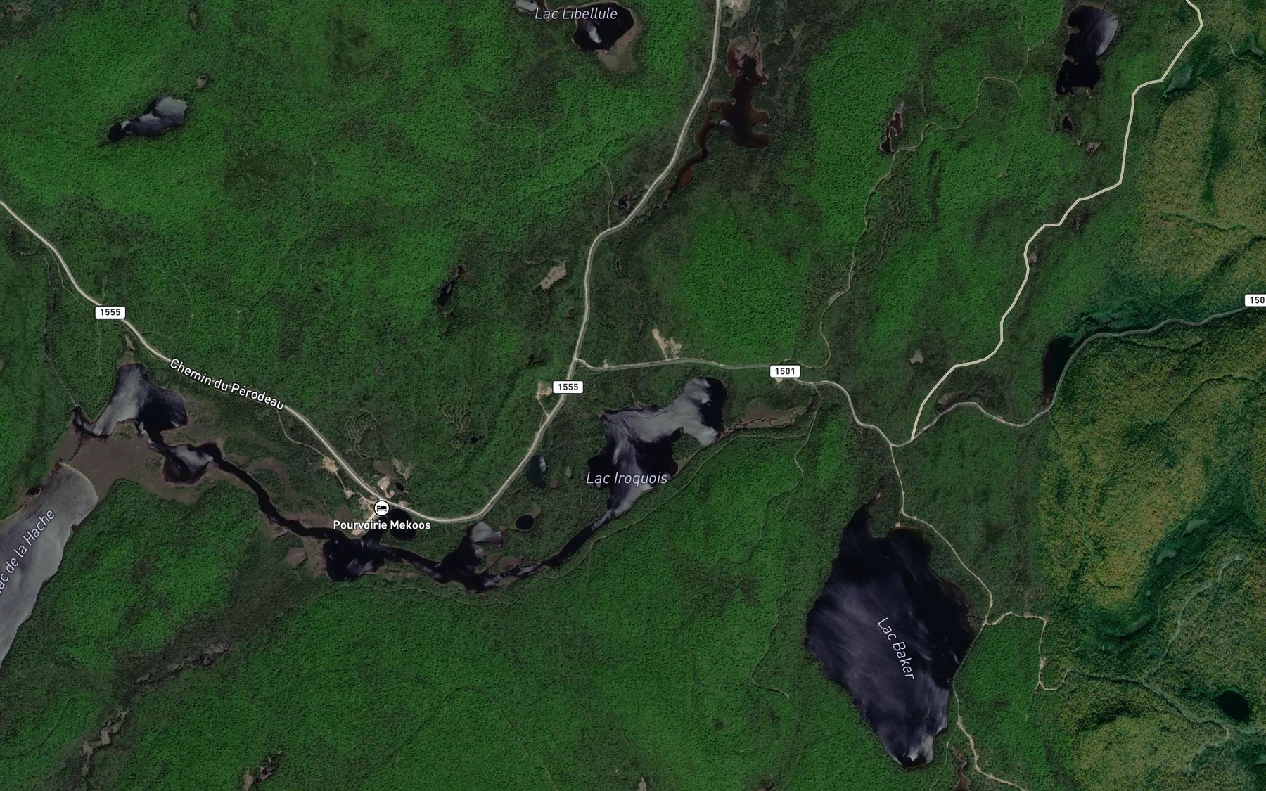 Satellite map of the Ruisseau Favare