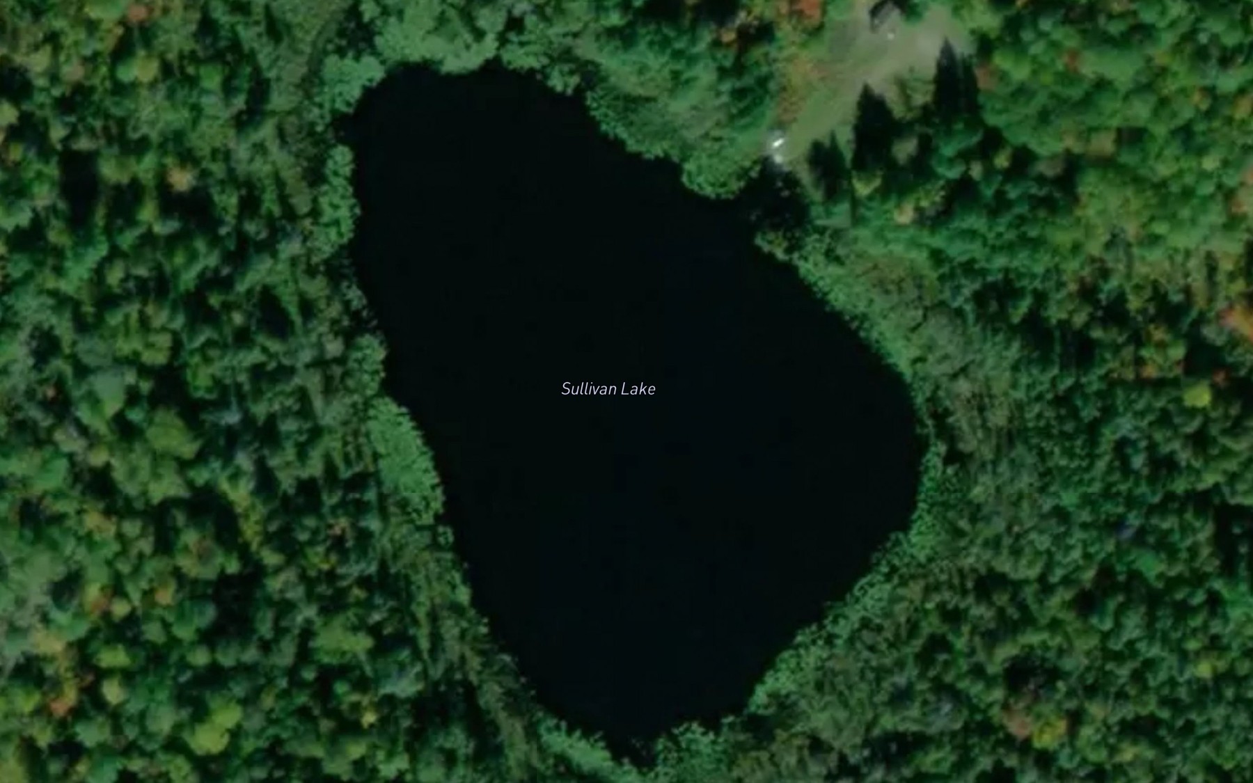 Satellite map of the Sullivan Lake
