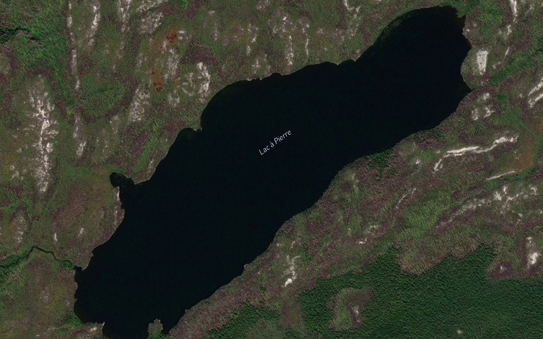 Satellite map of the Lac a Pierre