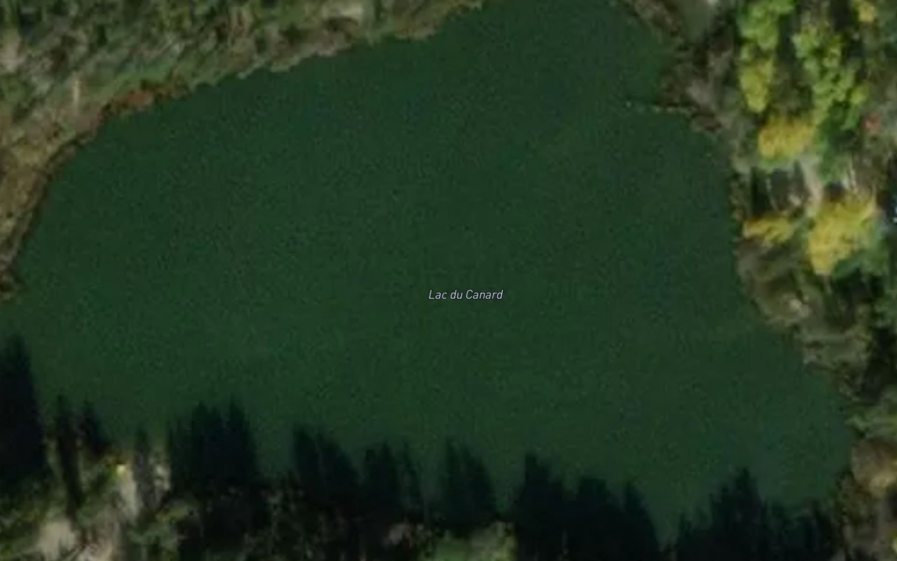 Satellite map of the Lac du Canard