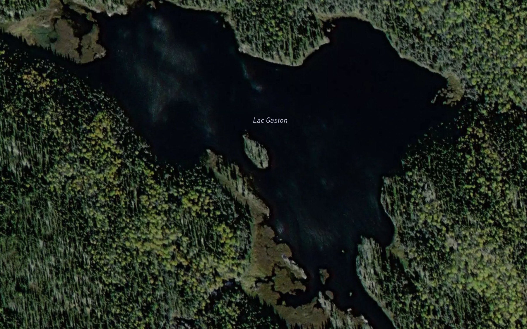 Satellite map of the Lac Gaston