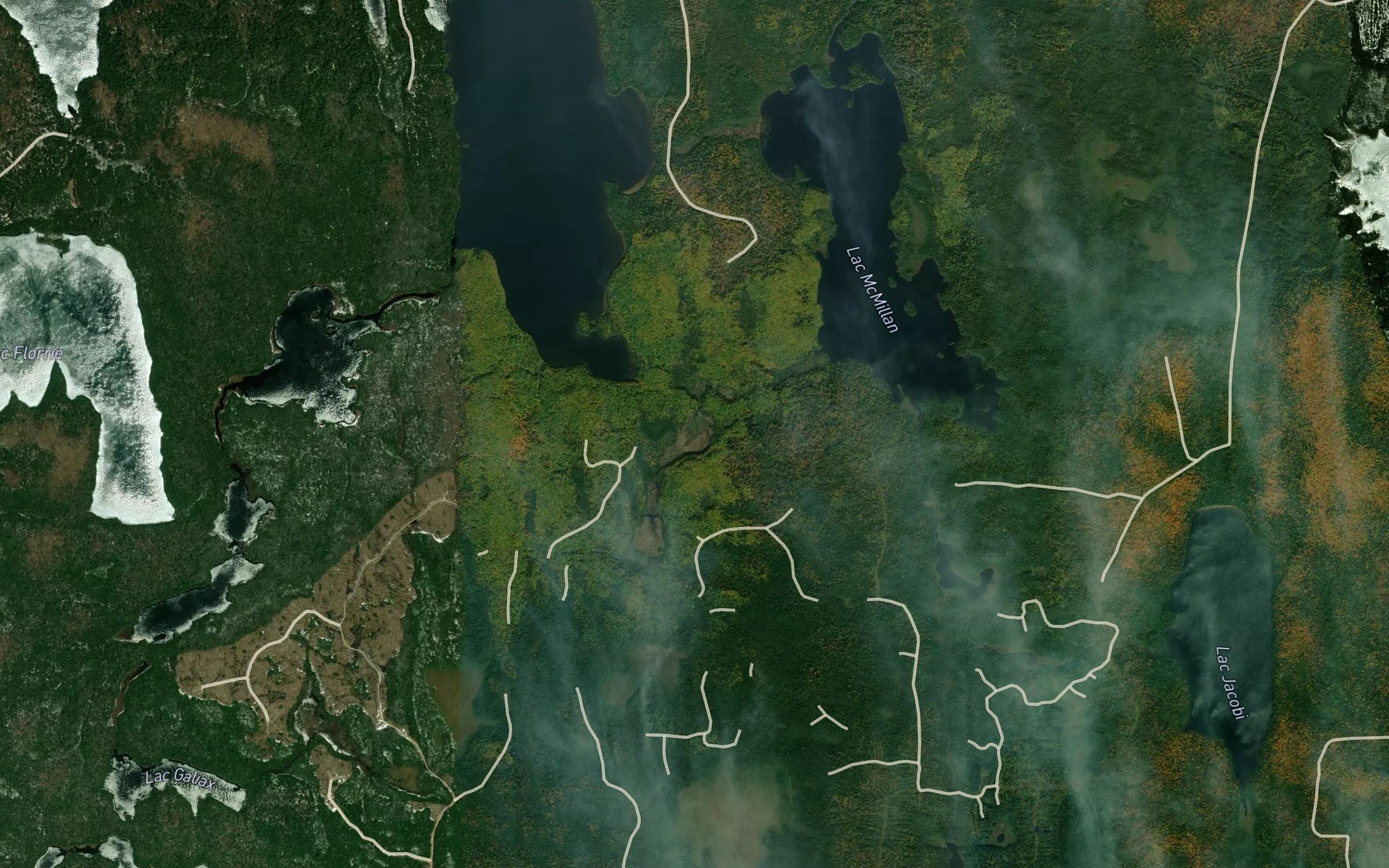 Satellite map of the Lac Thomise
