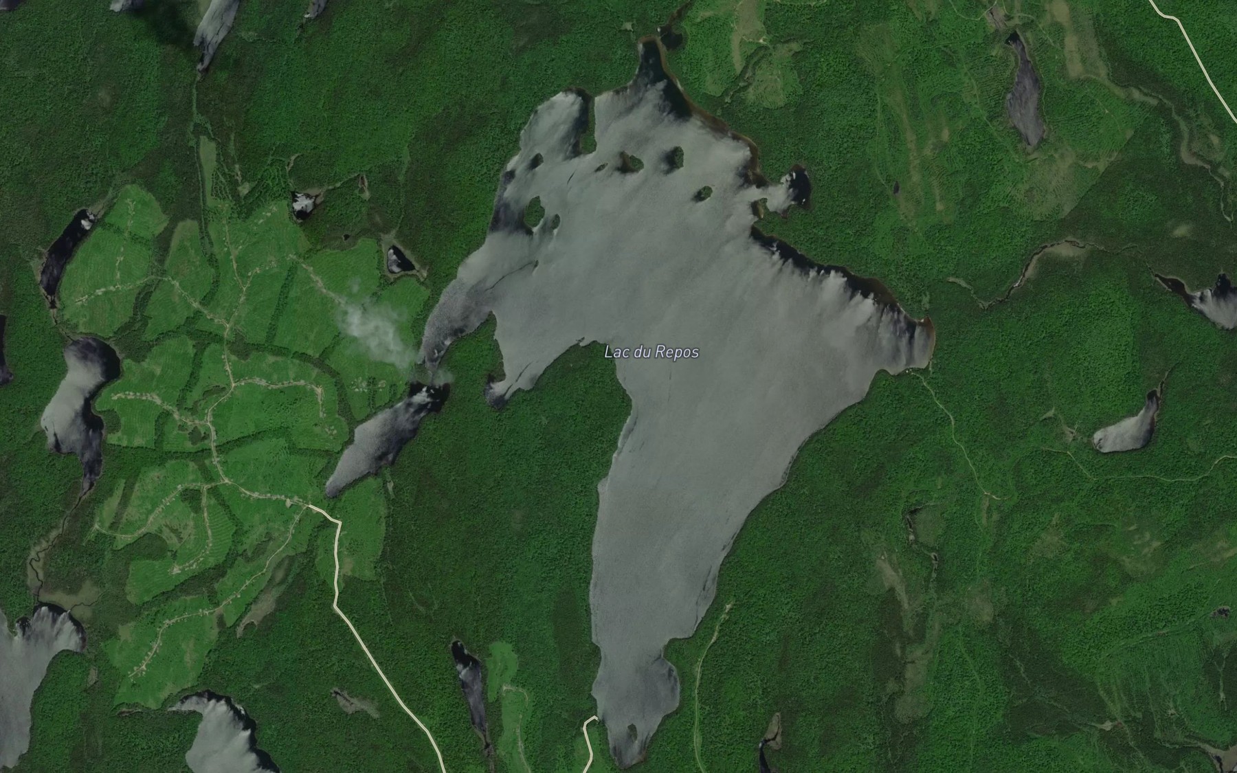 Satellite map of the Lac du Repos