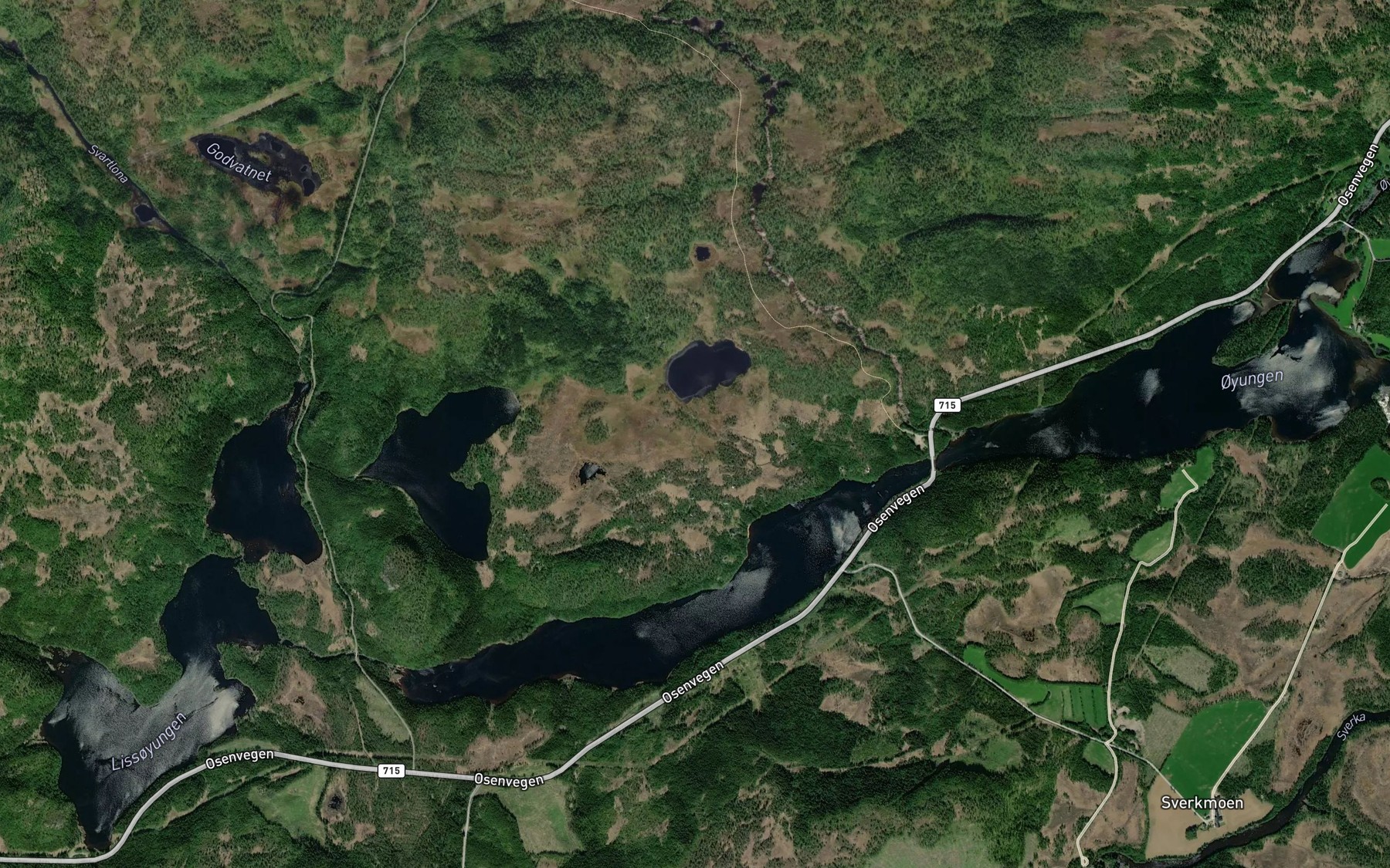 Satellite map of the Litlblavassbekken