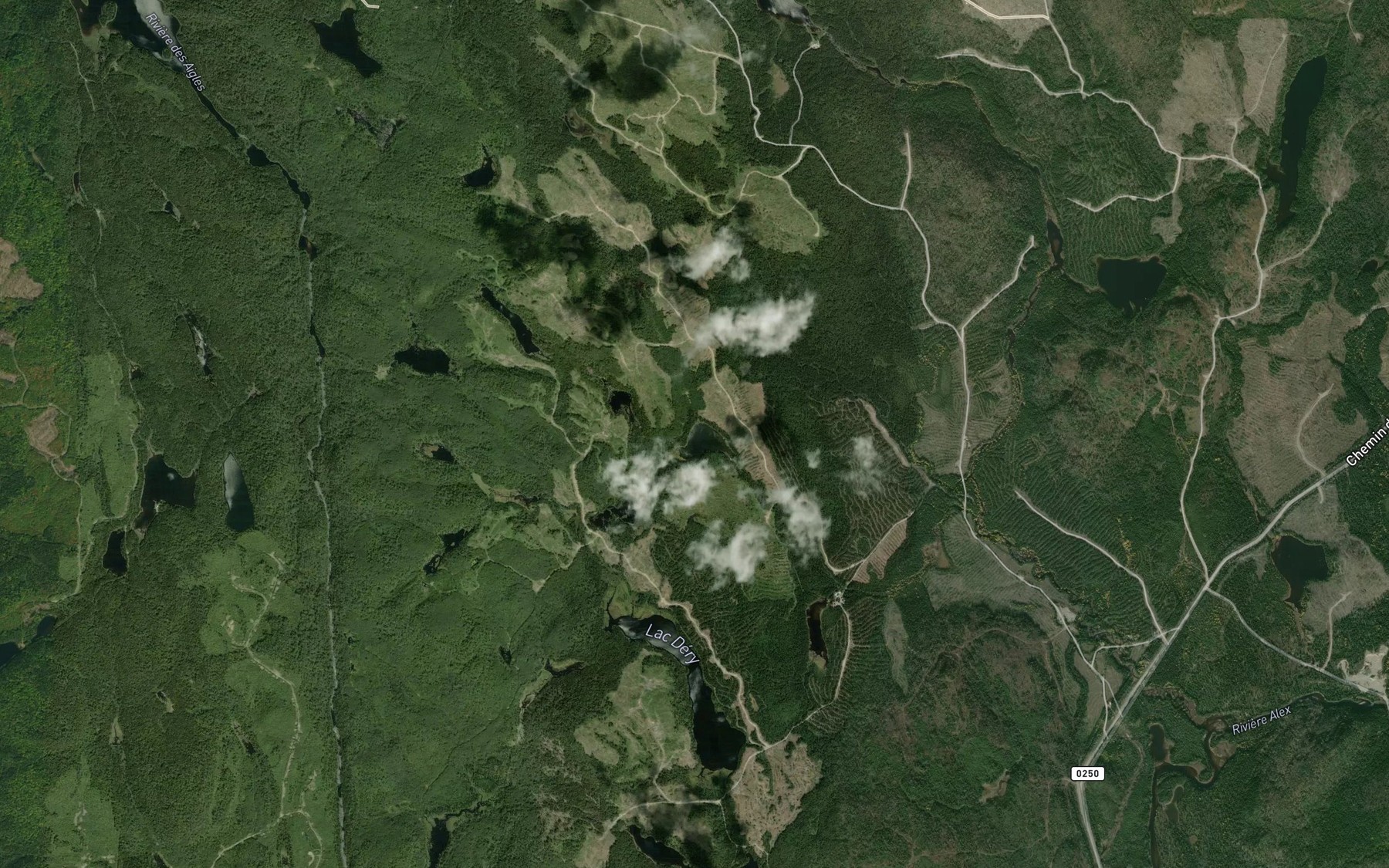 Satellite map of the Lac Coupe