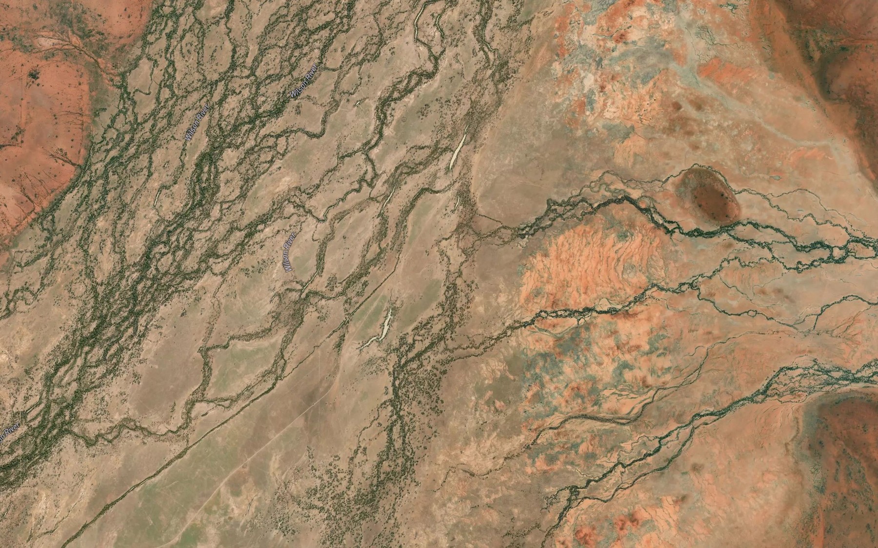 Satellite map of the Lee Creek