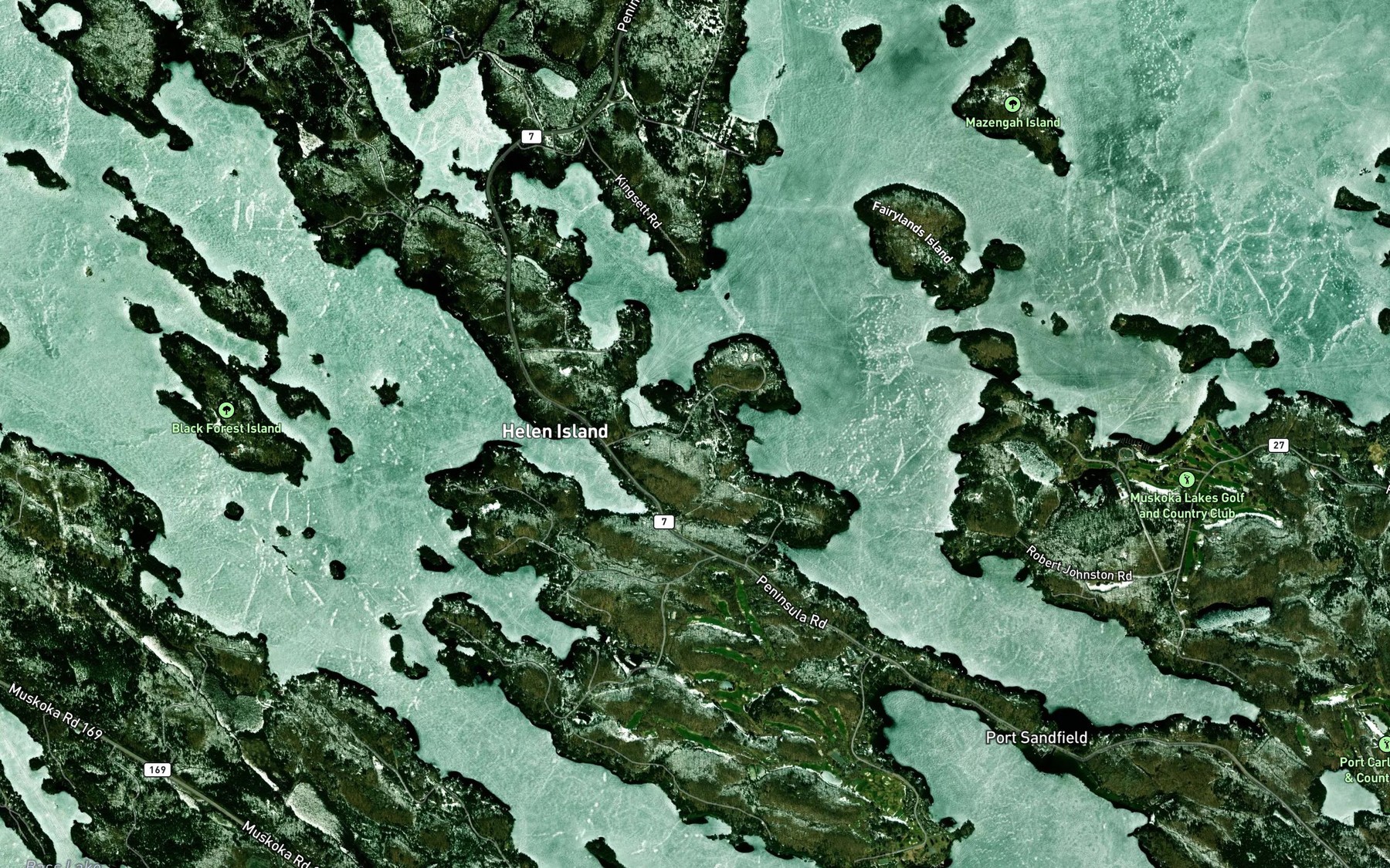 Satellite map of the Gregory Bay