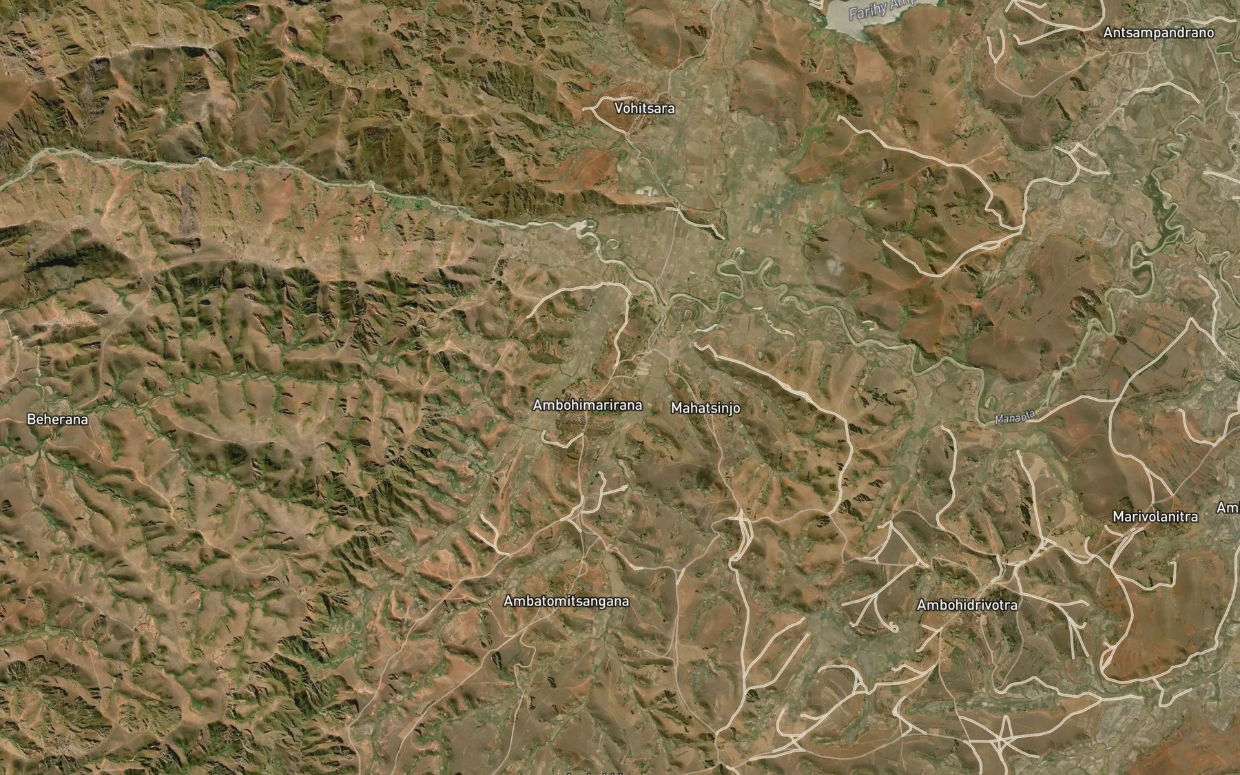 Satellite map of the Lakazana