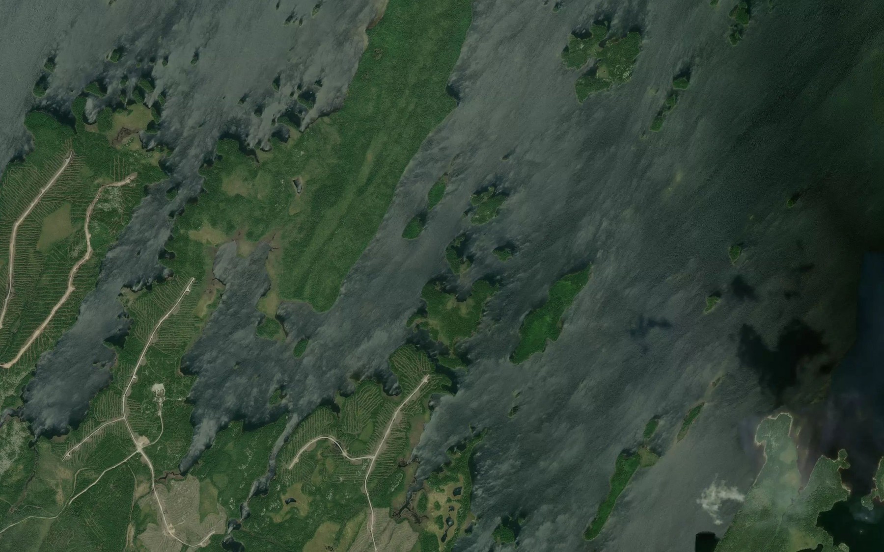 Satellite map of the Baie Inlet