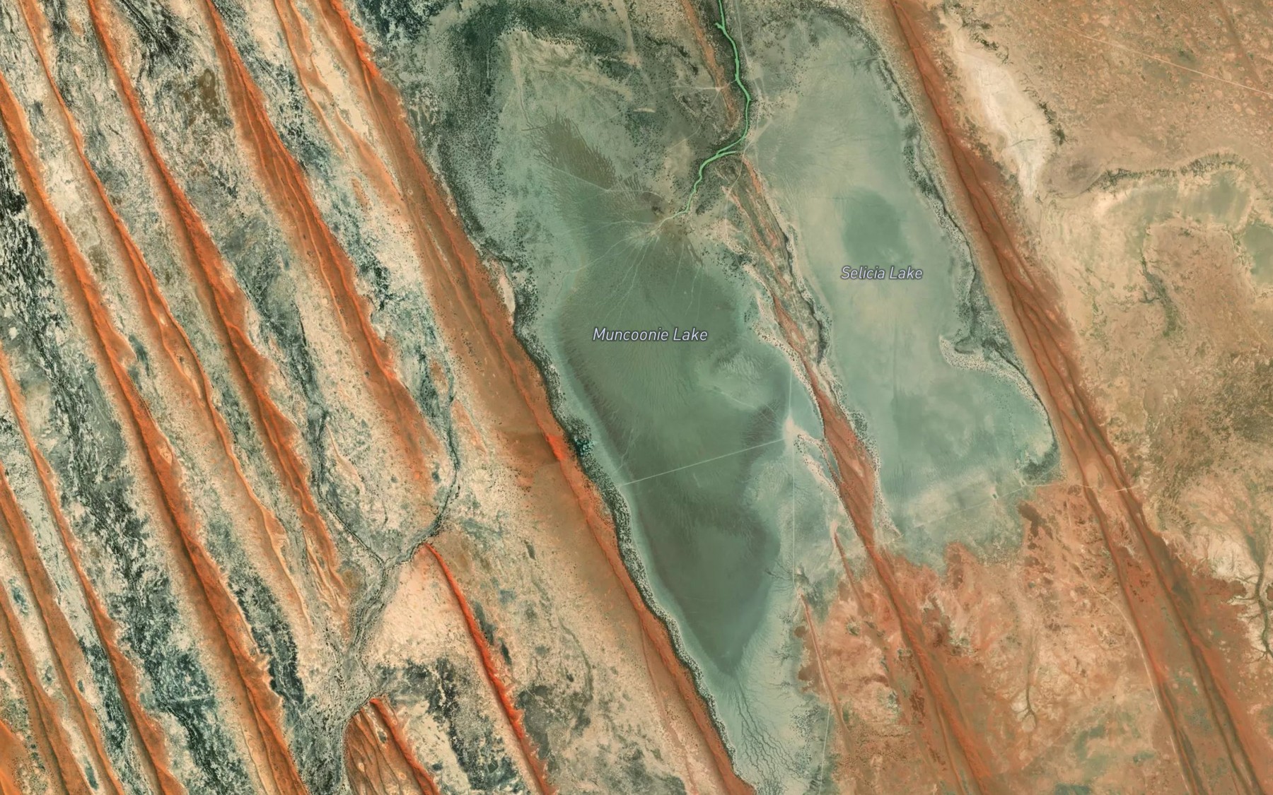 Satellite map of the Muncoonie Lake West