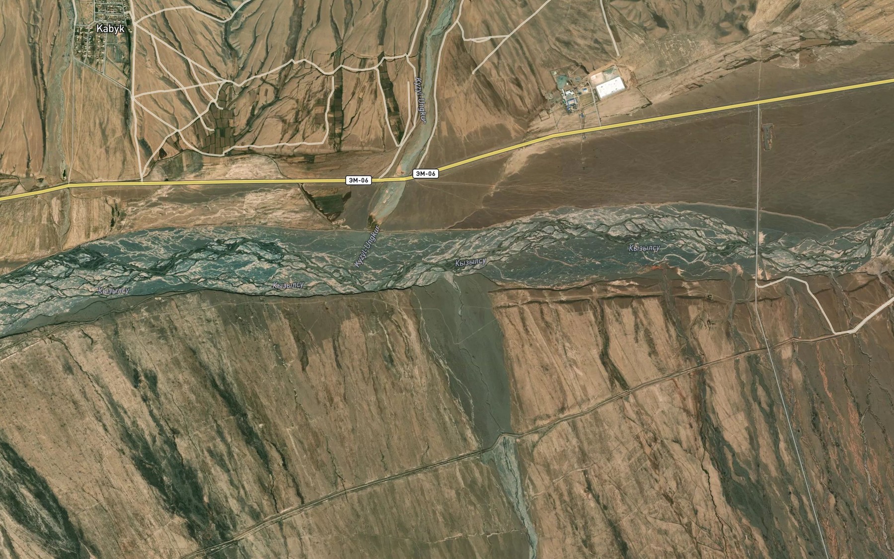 Satellite map of the Achyk-Suu