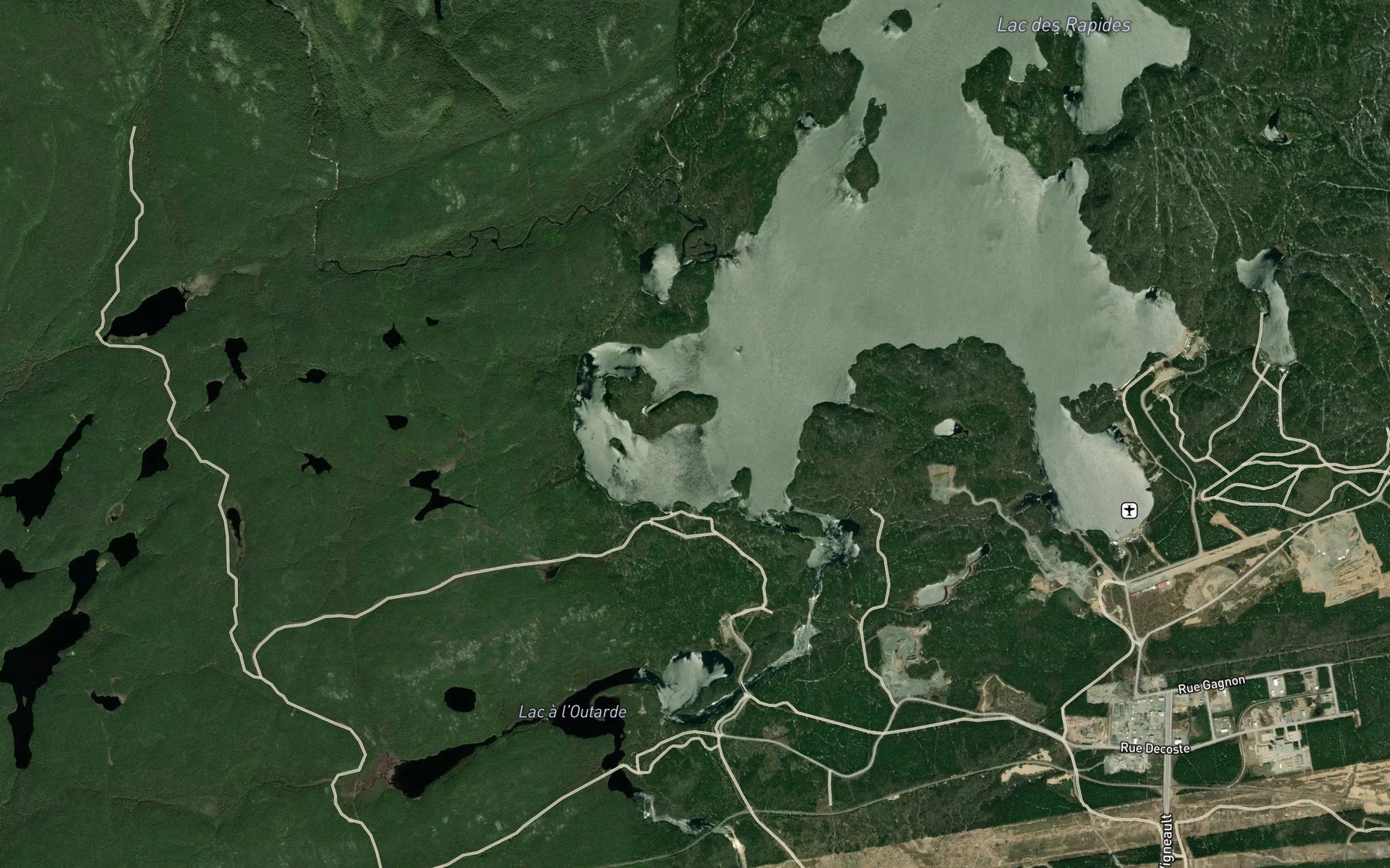 Satellite map of the Baie des Crans