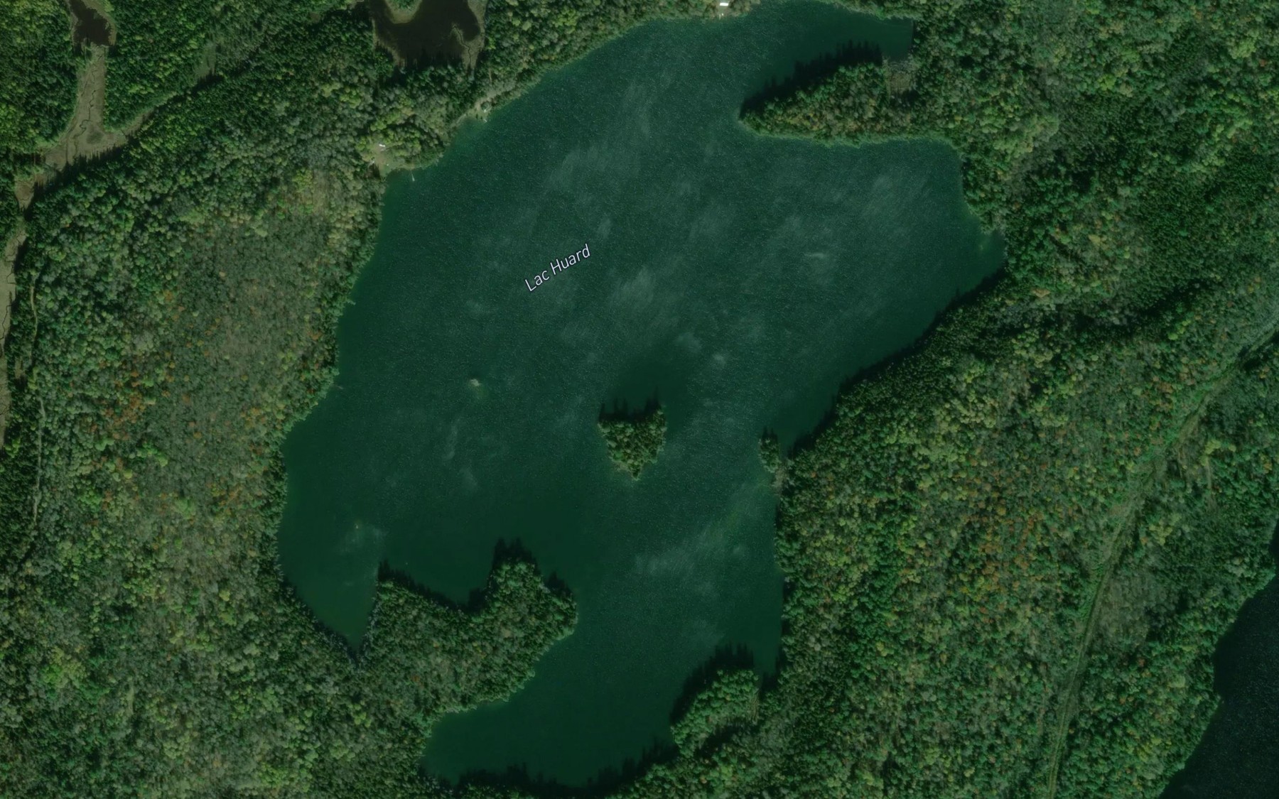 Satellite map of the Lac Huard