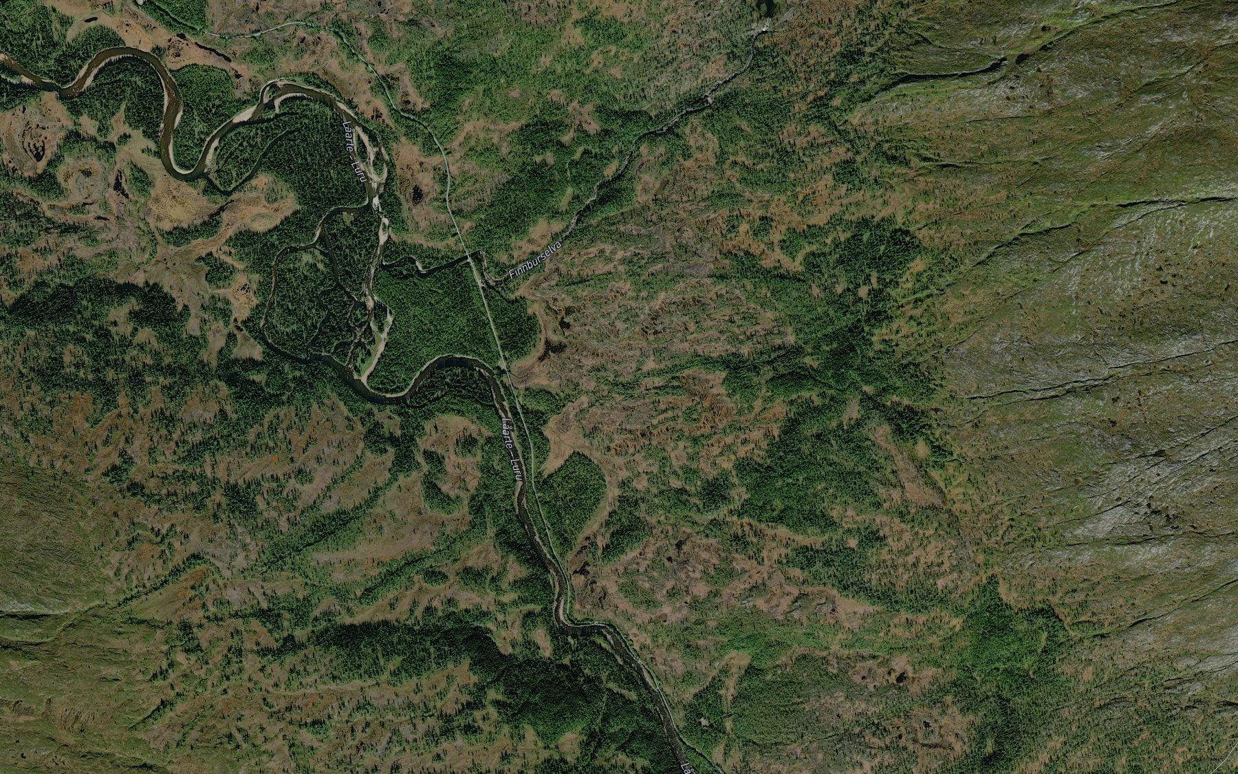 Satellite map of the Storbekken