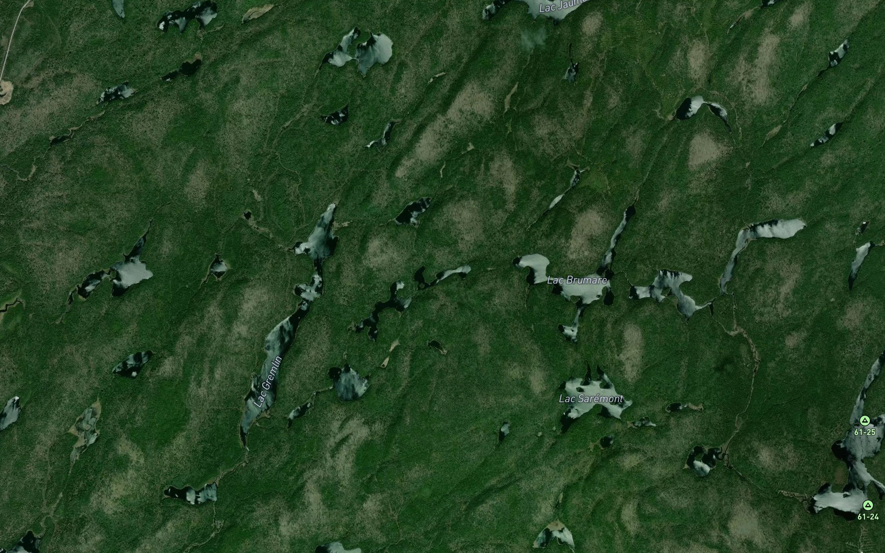 Satellite map of the Lac Achel