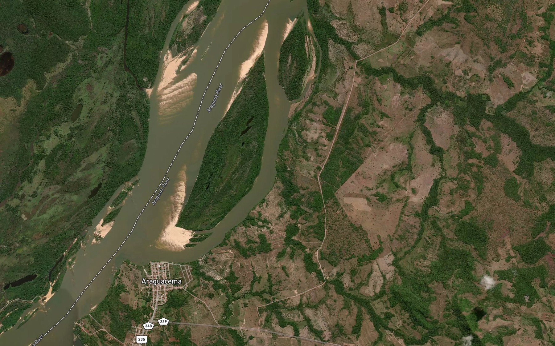 Satellite map of the Corrego Jose de Paula