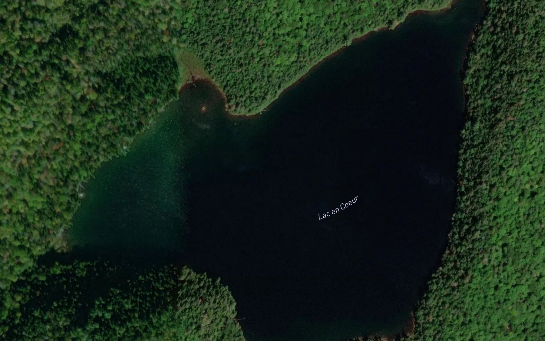 Satellite map of the Lac en Coeur