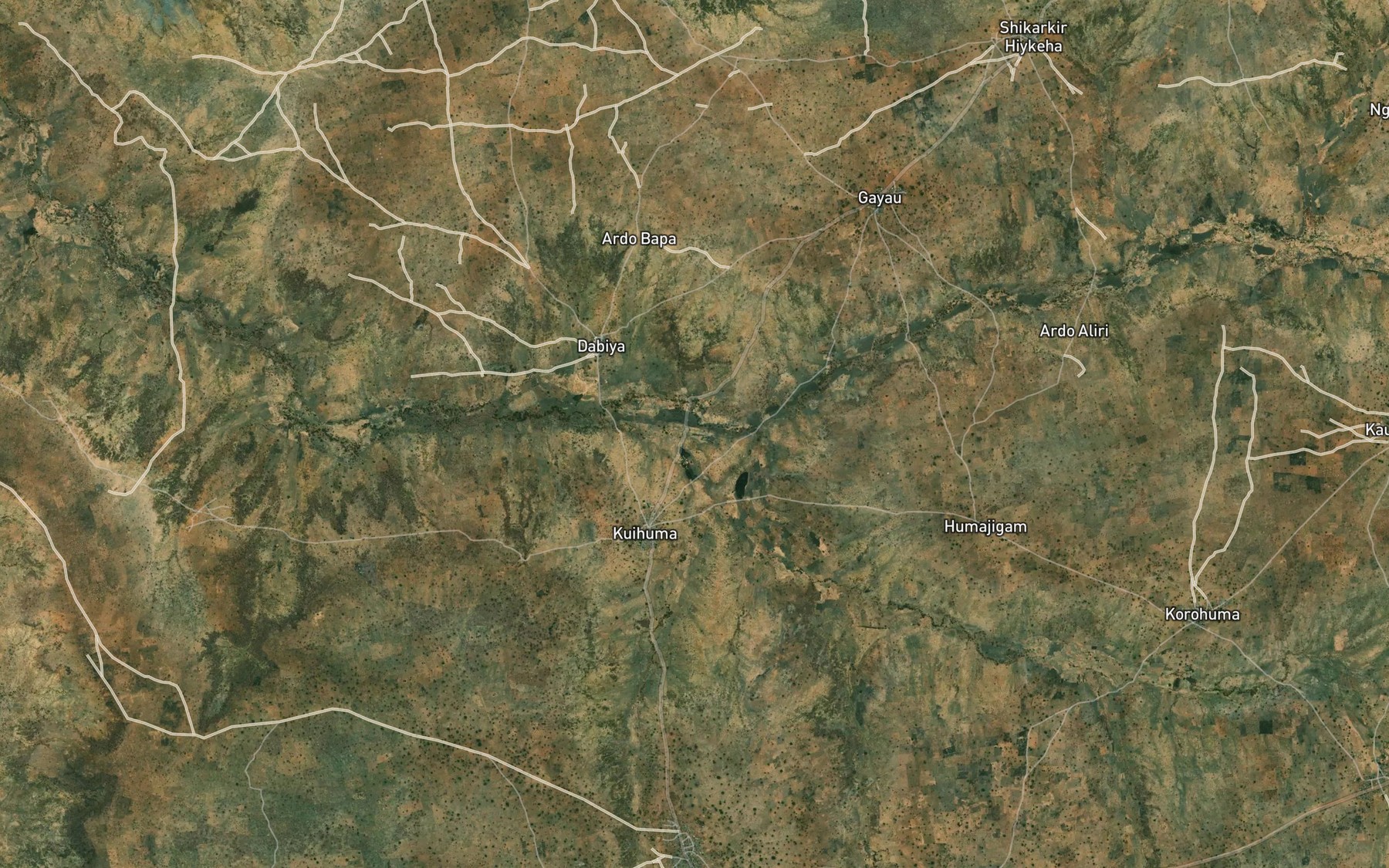 Satellite map of the Rafin Jajel